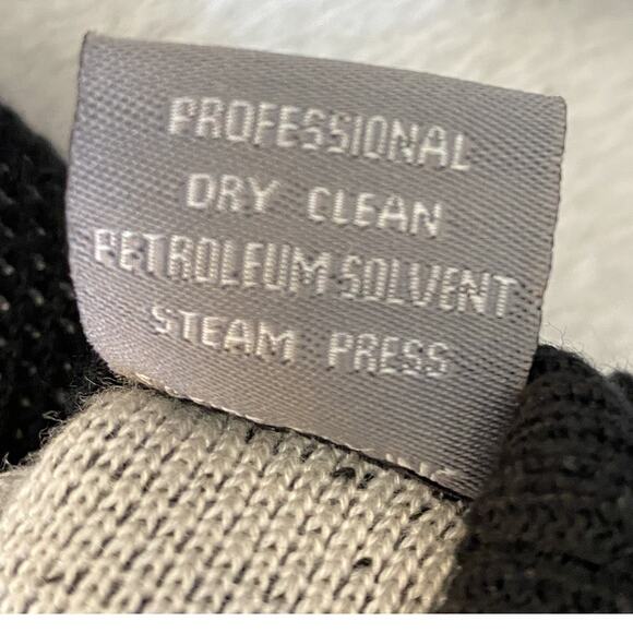 Y2K Silversilk Geometric Zip Up Cardigan Sweater Men 4XL Black White Faux Fur - Picture 7 of 8